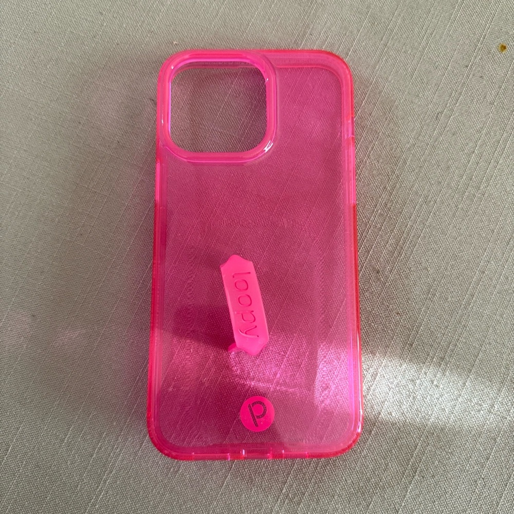 iPhone 14 Pro Max- Loopy Case Clear Pink